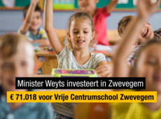 Weyts investeert in scholenbouw in Zwevegem