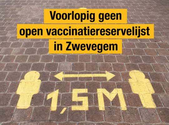 Coronavaccinaties in Zwevegem: voorlopig geen open reservelijst