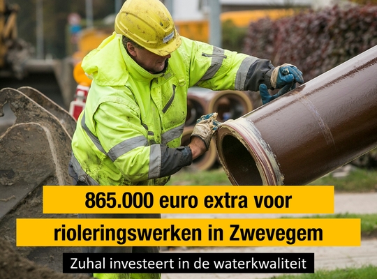Minister Demir investeert 865.000 euro in rioleringen in Zwevegem