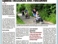 Rusthuisbewoners bloeien open tijdens fietstocht met rolstoelen
